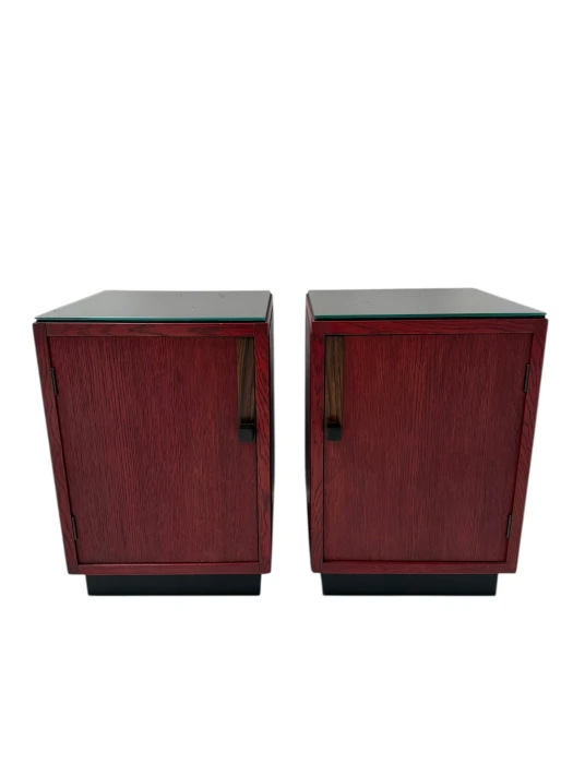 Two Art Deco Modernist Nightstands by A.H. Jansen for L.O.V. Oosterbeek, 1920s